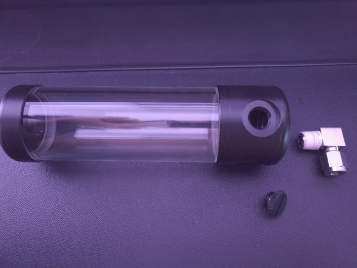Réservoir + Bouchon à visser + raccord rapide tuyau 6mm